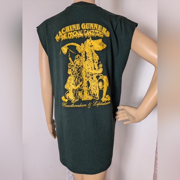 Marine Corp Machine Gunners Sleeveless Tee Medium - Picture 2 of 10